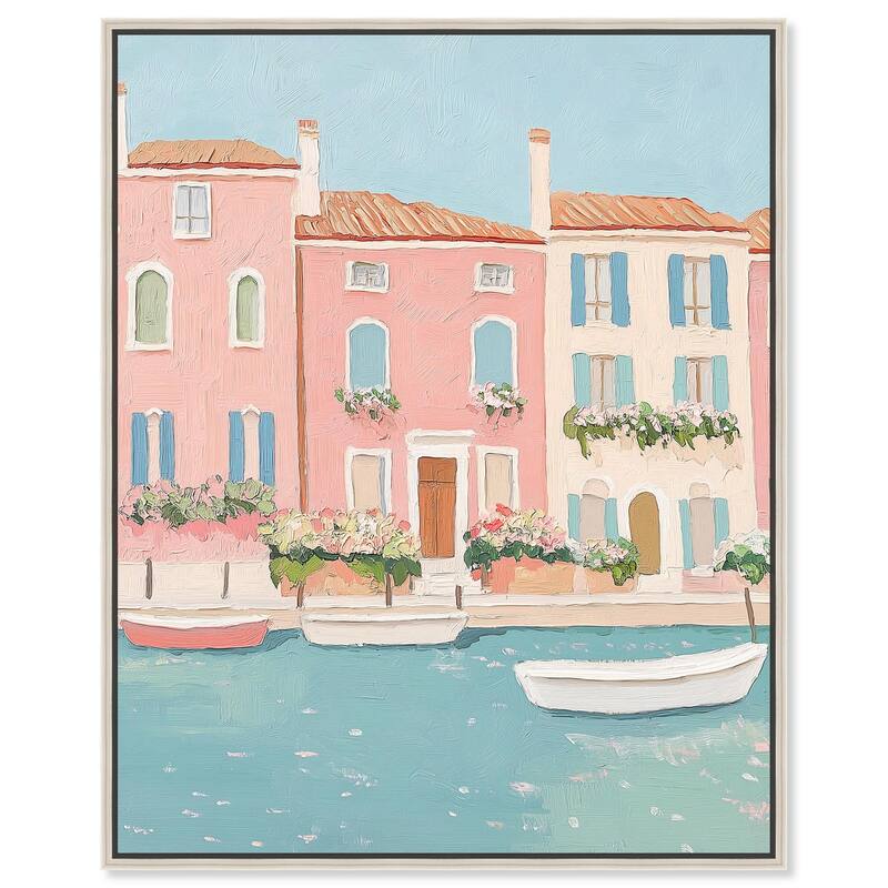 Adrift in Venice Canvas by Art Remedy - 16" x 20" - Silver