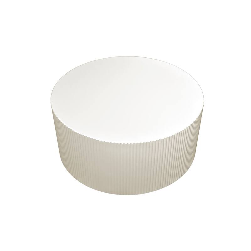 Drum Circle Minimalist Wave Stripe Coffee Table