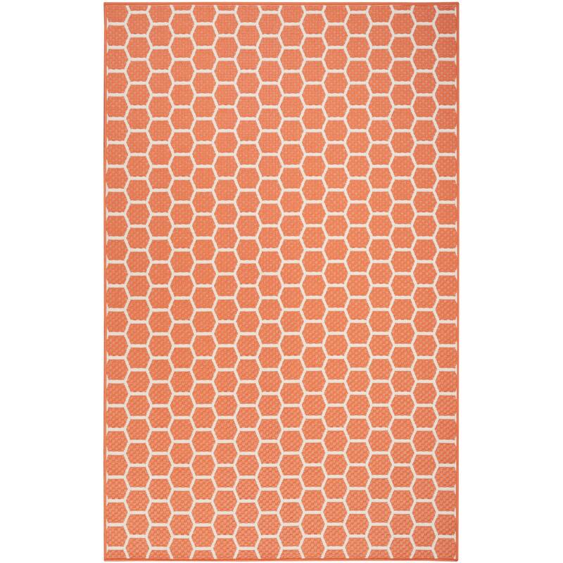 Nourison Reversible Indoor Outdoor Indoor/Outdoor Geometric Area Rug
