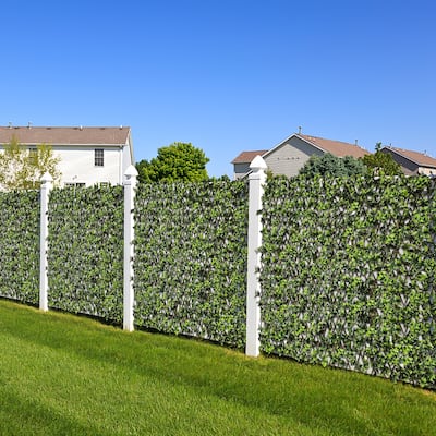 1pcs 32" x 50" Artificial Ivy Hedges Screen Expandable Privacy Fence