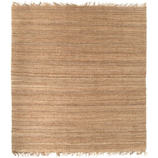 Hand-woven Natural Fiber Jute Area Rug - 8' Square