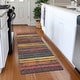 preview thumbnail 68 of 132, Premium Washable Super Soft Stripe Mayfield Rug Granite - 2'3" x 7'6"