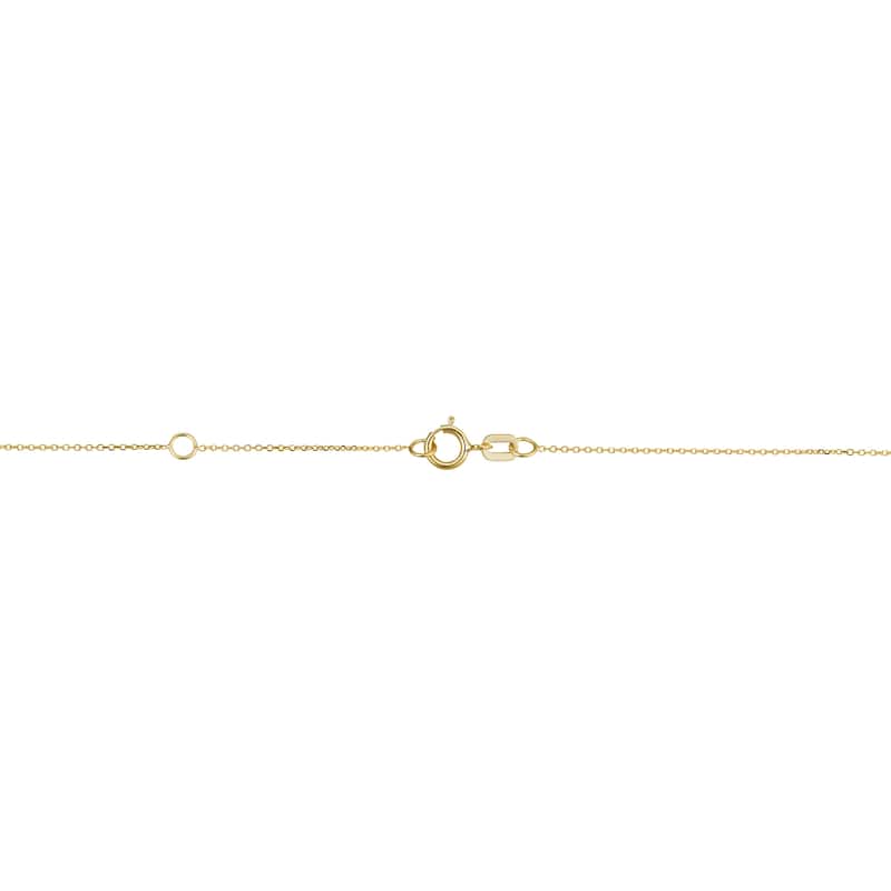 14k Yellow Gold Tassel Adjustable Length Necklace (adjusts to 17 or 18 inches)