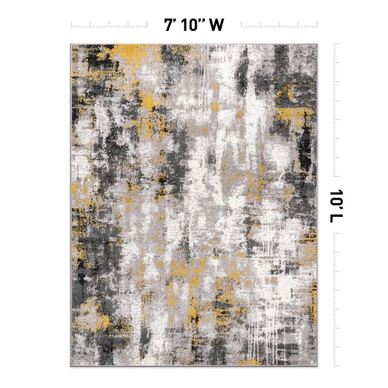 World Rug Gallery Tralee Modern Abstract Area Rug