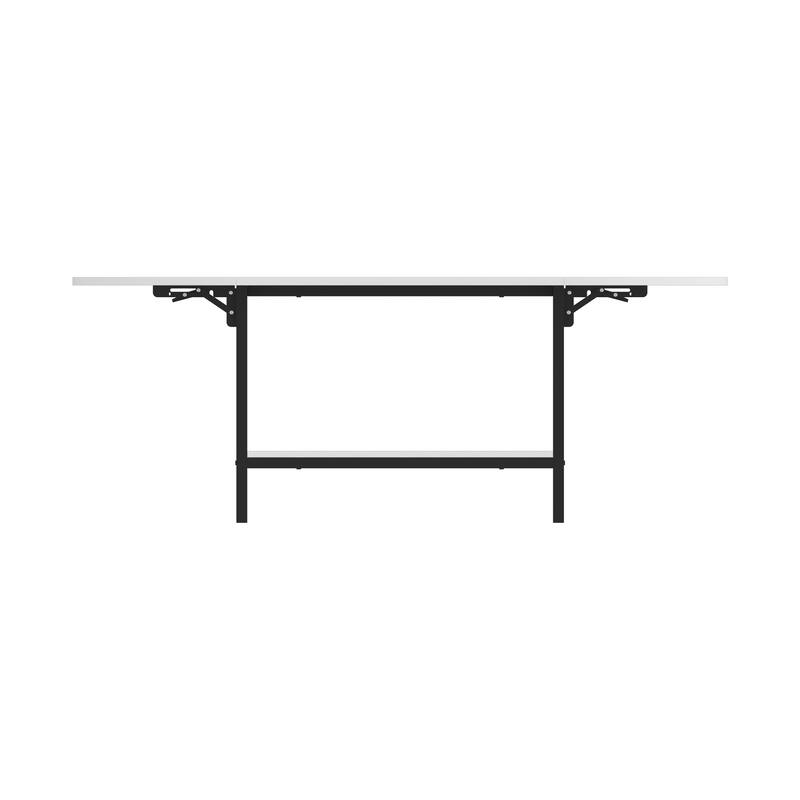 Oval Extended Coffee Tables 2-Tier Center Table with Open Storage