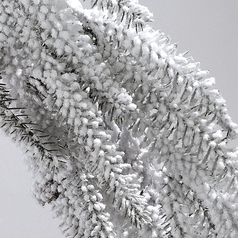 48" Flocked Weeping Noble Fir Garland