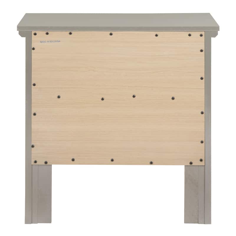 Primo Transitional Wood 2-drawer Nightstand Table