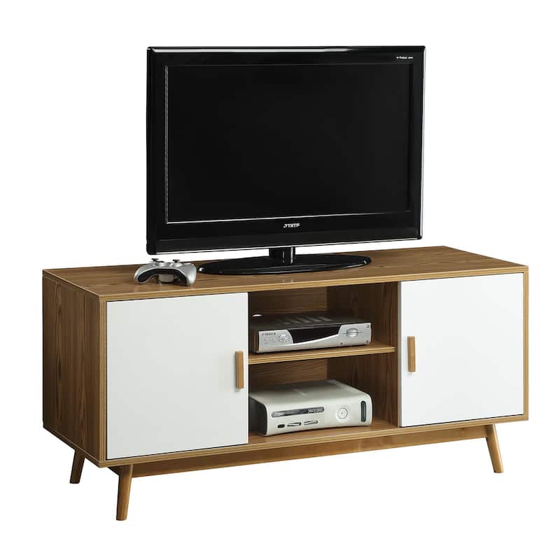 Convenience Concepts Oslo 55" TV Stand with Storage Cabinets and Shelves
