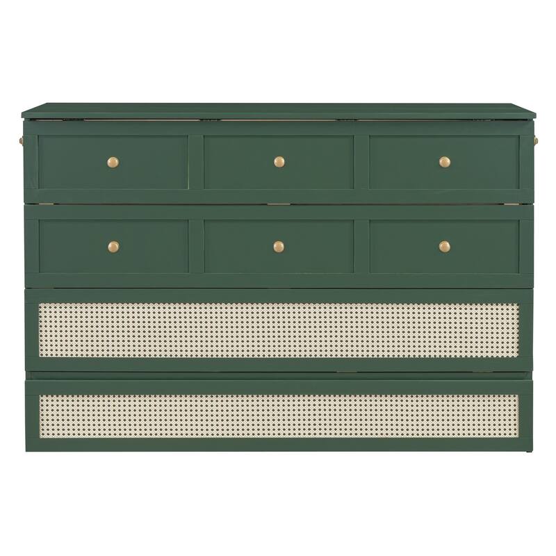 Queen Murphy Bed with Large Drawers
