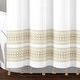 preview thumbnail 21 of 21, Lush Decor Breezy Chic Tassel Jacquard Eco-Friendly Recycled Cotton Shower Curtain Single