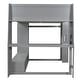 preview thumbnail 10 of 24, Twin/Full Size Gaming Loft Bed with Desk, Multi-functional Teens Kids Bed Frame with Cabinets, LED Light and Clothes Rack