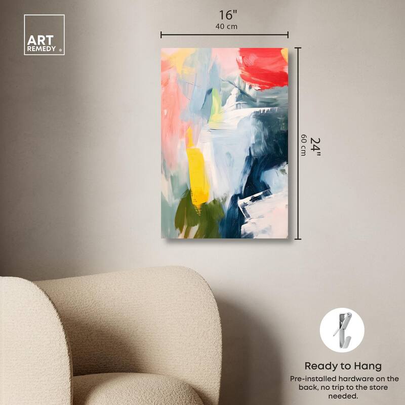 Confetti Storm Canvas by Art Remedy, Gallery Wrapped