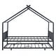 preview thumbnail 15 of 28, Full Size Metal House Bed with Twin Size Trundle