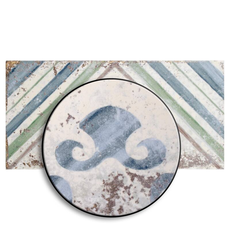 Merola Tile Atelie Apollini 5-7/8" x 11-7/8" Ceramic Wall Tile