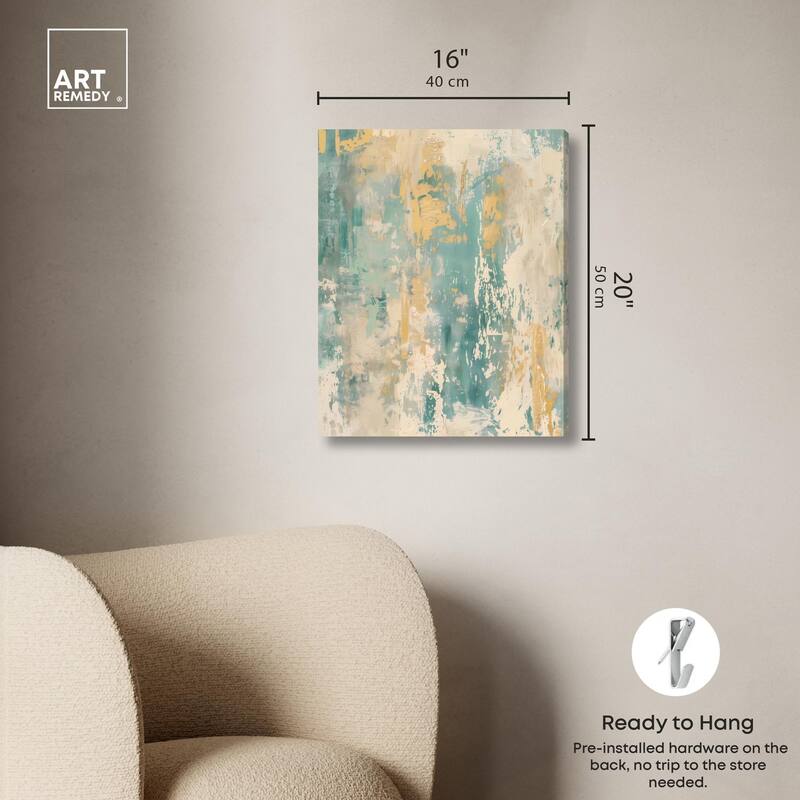 Minted Ivory II Canvas by Art Remedy, Gallery Wrapped