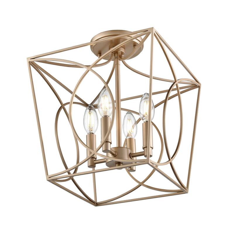 Millennium Lighting 4004 Tracy 4 Light 12" Wide Semi-Flush Ceiling
