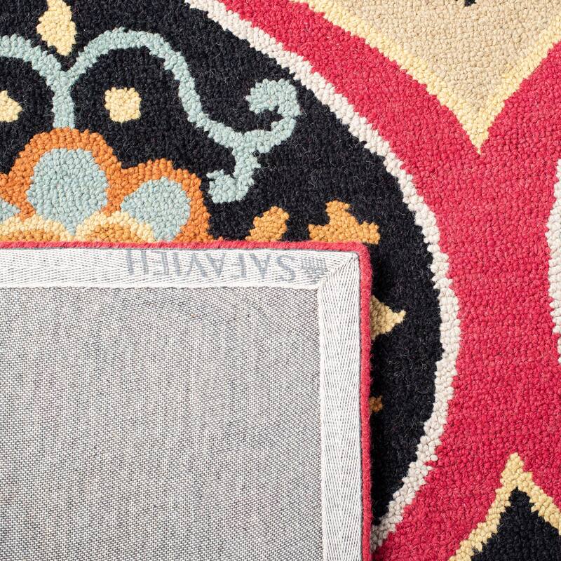 SAFAVIEH Handmade Roslyn Sjannie Modern Floral Wool Rug