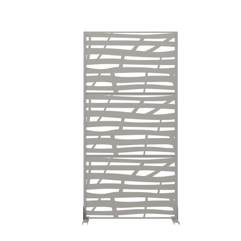 Jungle Metal Privacy Screen Panel Free Standing