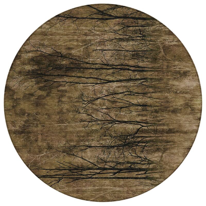 HomeRoots Floral Transitional Rectangle Outdoor Rug