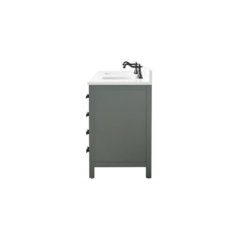 Valentino 84" Double Vanity in White