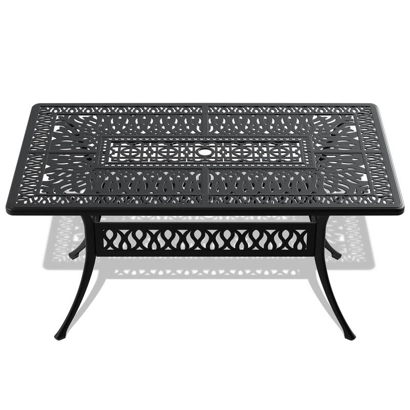5-Piece Outdoor Patio Dining Set, All Weather Outdoor Furniture Set with 1 Dining Table, 4 Swivel Chairs with Cushions