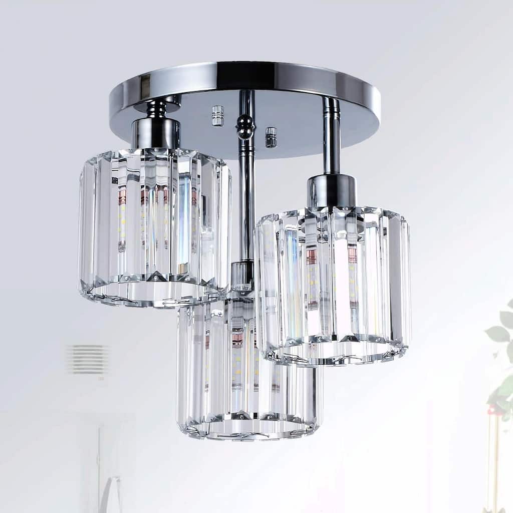 Gorgeous Crystal Ceiling Light Fixture - Elegant Design, Wide Application