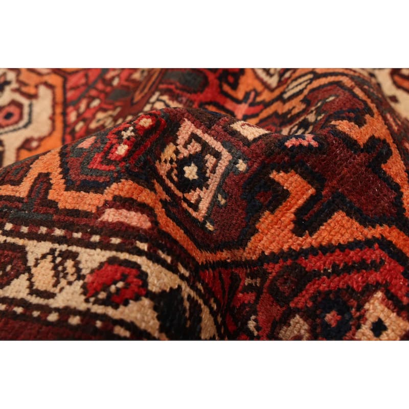 ECARPETGALLERY Hand-knotted Kayseri Vintage Red Wool Rug - 4'5 x 9'5