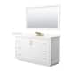 Option White / Giotto Quartz Top / Satin Bronze Hardware