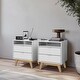 preview thumbnail 1 of 4, Kappesberg Denver 2-Drawer Nightstand (set of 2) - for Bedroom White