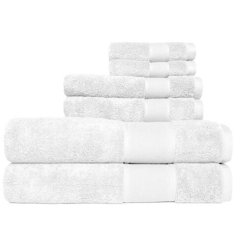 Heirloom Manor Avoca 6 Piece Bath Towel Set in Denim - N/A