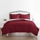 preview thumbnail 36 of 41, Becky Cameron Hotel Quality 3-Piece Oversized Duvet Cover Set Burgundy - Full - Queen
