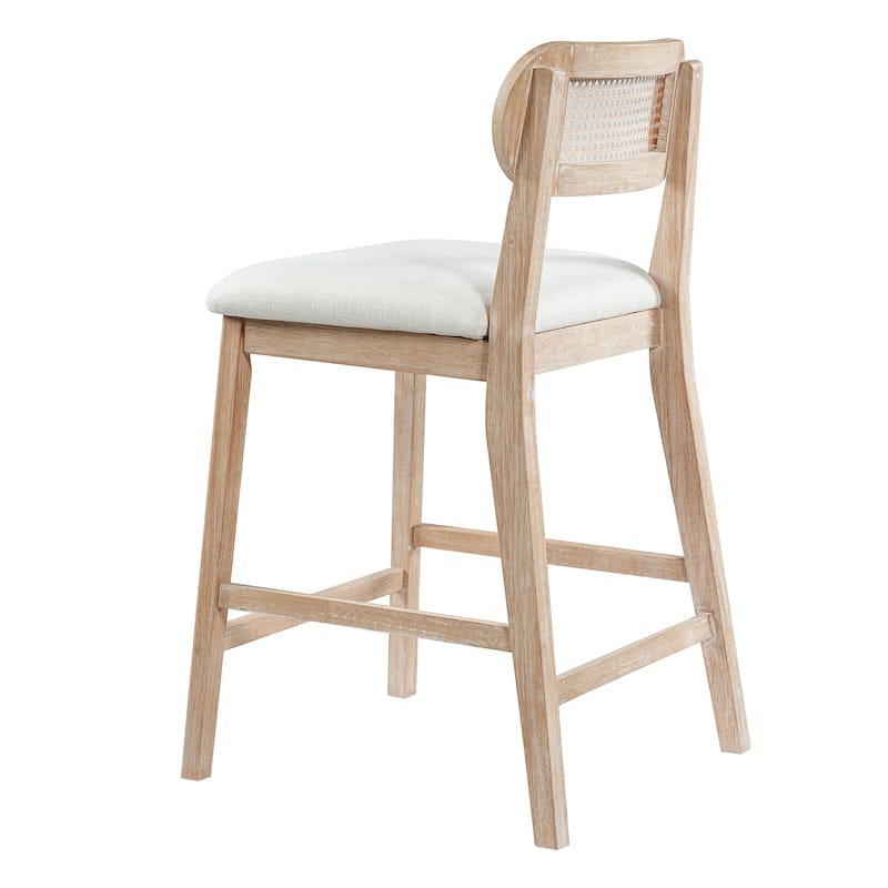 Christopher Knight Home - Kavo Modern Counter Height Bar Stools with Padded Seat & Adjustable Foot Glides