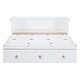 preview thumbnail 11 of 18, Full Size Murphy Bed w/ USB Port & a Large Drawer, Folding Bed, White
