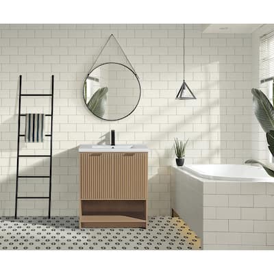 Ari Bath San Diego 30" Freestanding Bathroom Vanity Oak