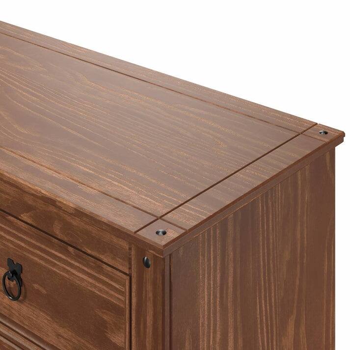 Wood Dresser 3+3 Drawers Chest Corona Collection | Furniture Dash