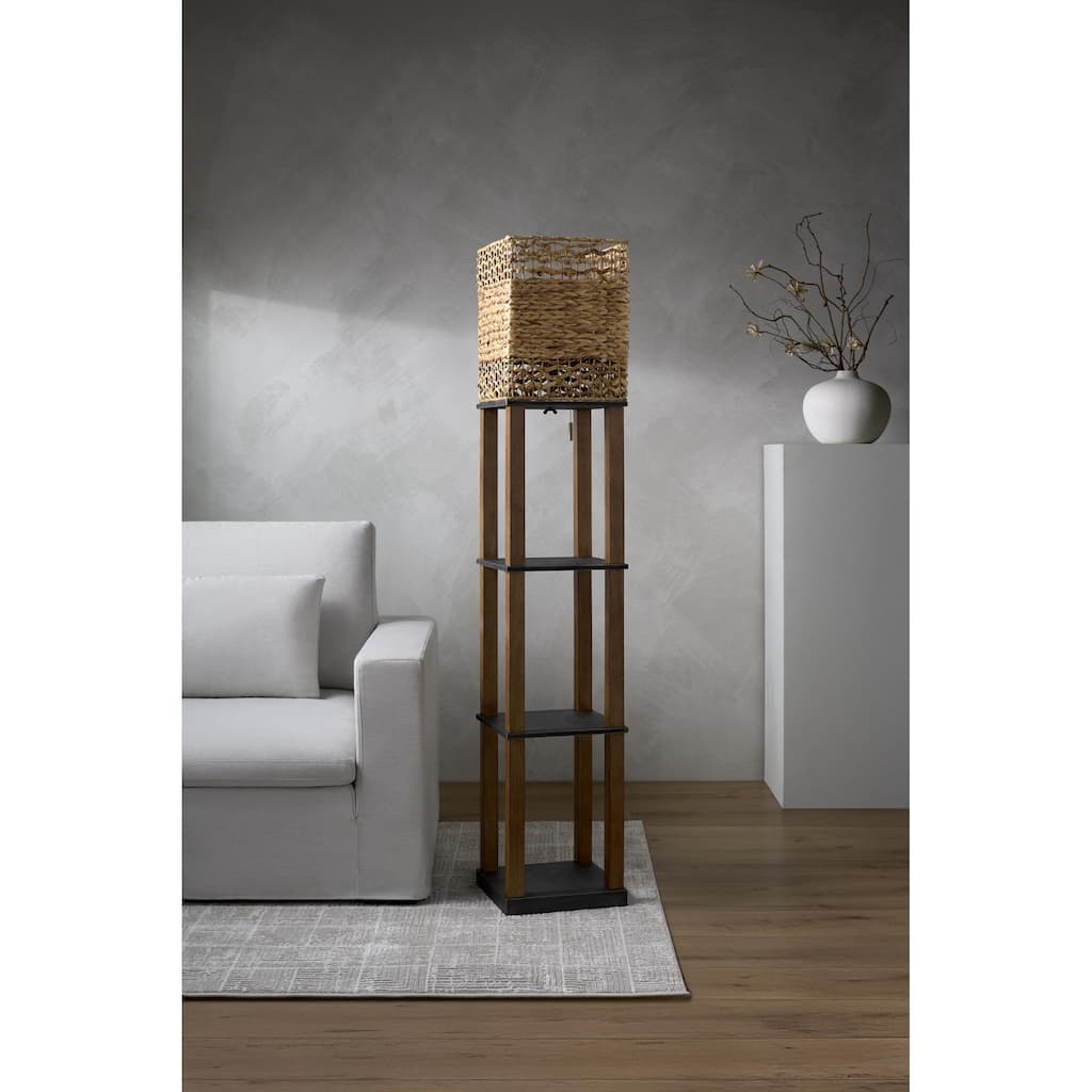 Livabliss Civita Global Tray Table Floor Lamp - 70"H x 13"W x 13"D