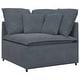 preview thumbnail 3 of 8, vidaXL Modular Sofa Dark Grey - 157.5 x 78.7 x 25.2