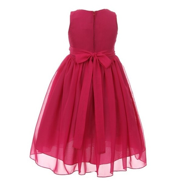 hot pink kids dress