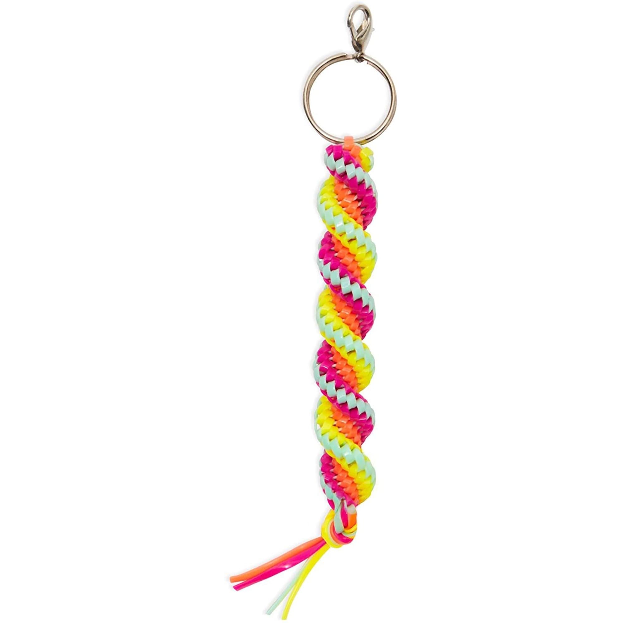 Plastic braided keychains deals