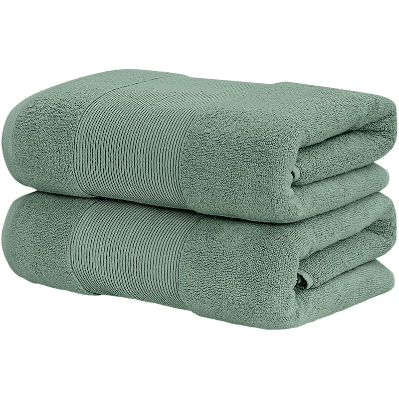 Modern Threads Air Cloud 2-Pack Oversized Bath Sheet Set - Eucalyptus