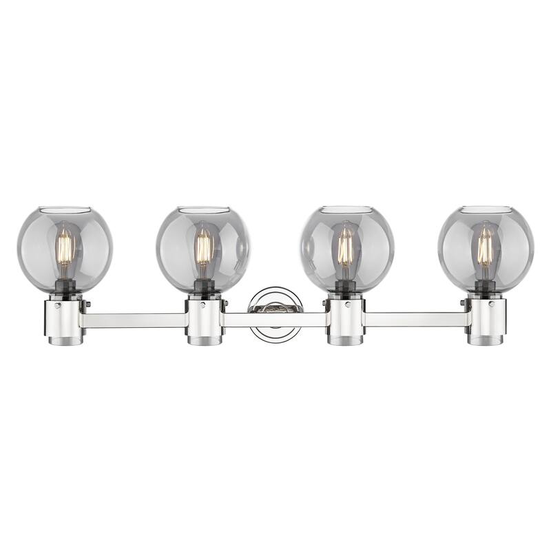 Innovations Lighting Downtown Urban - Lawton Sphere - 4 Light 34" Wall-Mounted Bath Vanity Light