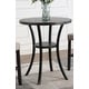 preview thumbnail 10 of 17, Roundhill Furniture Biony 3-Piece 36" Round Espresso Bar Table with 2 Nail Head Barstools
