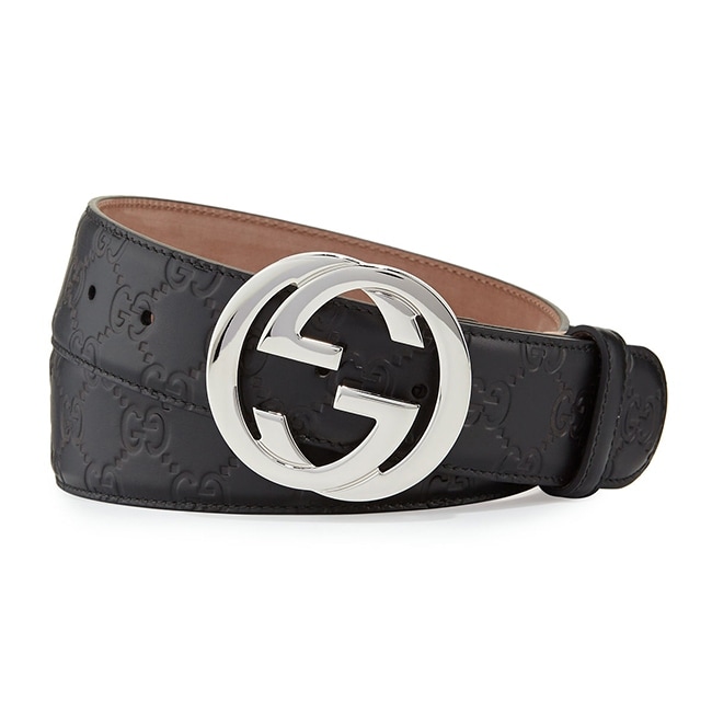 womens gucci belt with silver buckle