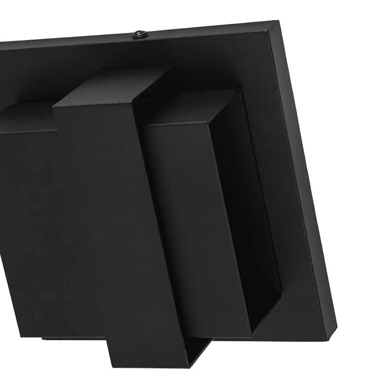 Dimmable LED Layered Square Casing Exterior Wall Sconce - 7.0 in