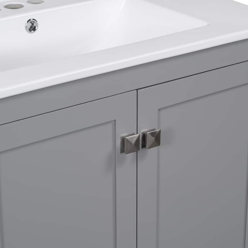 Roomfitters 30" Bathroom Vanity with Undermount Sink, Solid Wood Frame, 2 Soft-Close Doors and Drawer