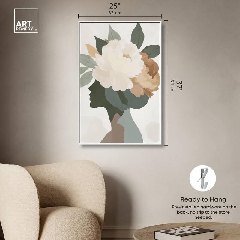 Floral Headpiece I Canvas by Art Remedy