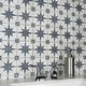 preview thumbnail 10 of 15, Merola Tile Harmonia Kings Star Blue 13" x 13" Ceramic Floor and Wall Tile