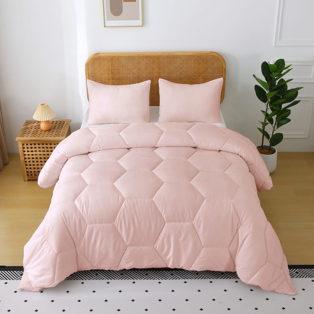 Better Style Home Microfiber Honeycomb Comforter Sets