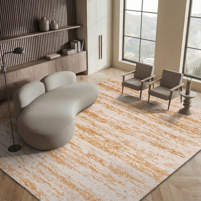 SAFAVIEH, Hudson Shag Felecia Modern Abstract 2-inch Thick Rug