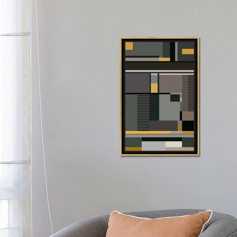 iCanvas "Bauhaus Arte" by The Usual Designers Framed Canvas Print